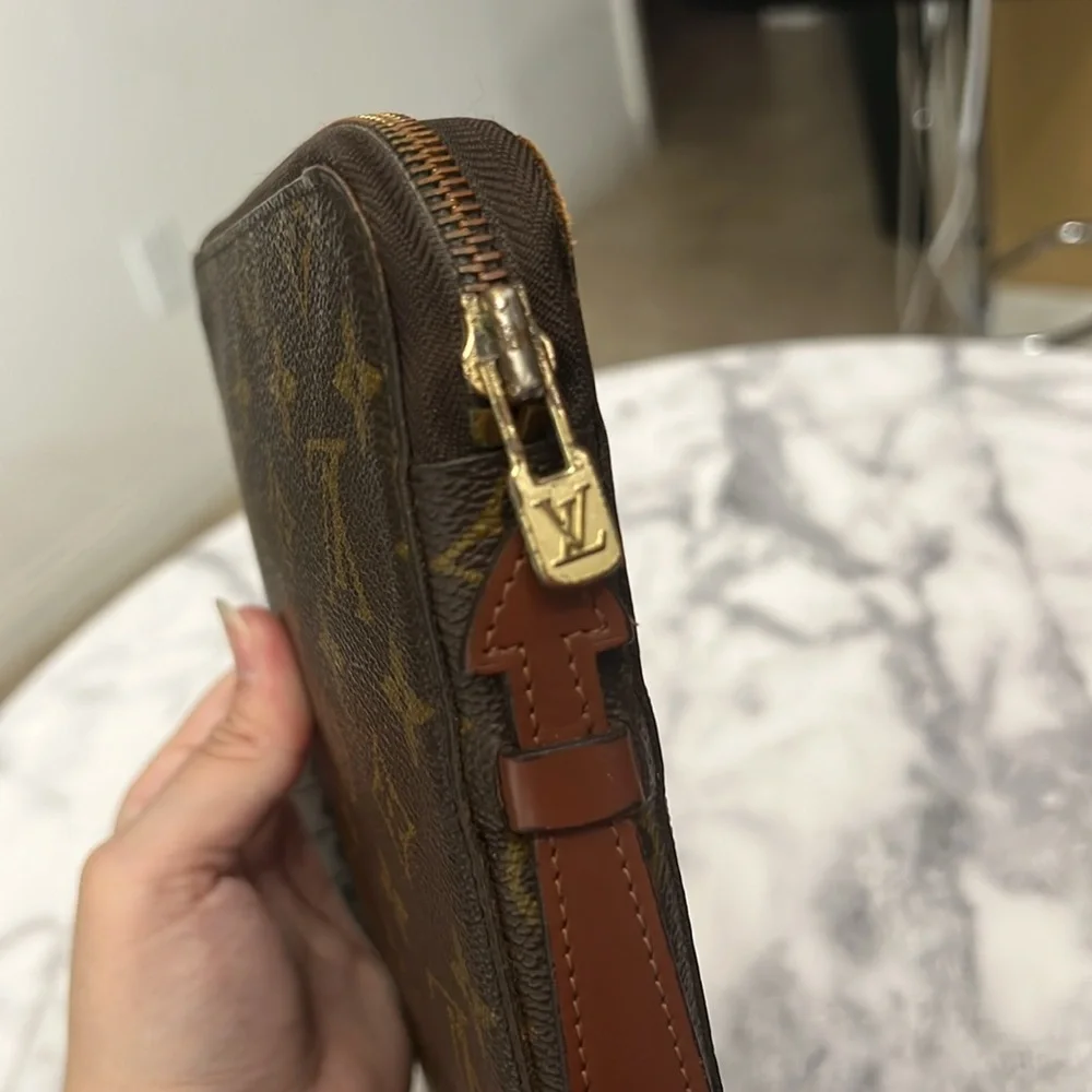 Louis Vuitton Brown Monogram Canvas Hand Pouch